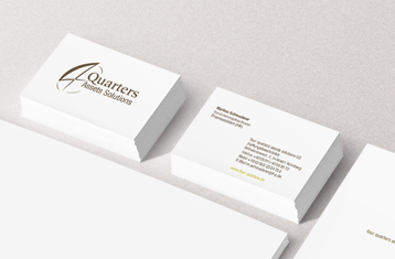 Four Quarters assets solutions, Corporate Design, Branding, Logo, Briefpapier, Visitenkarten, Geschäftsausstattung, Flyer, Folder, Broschüre